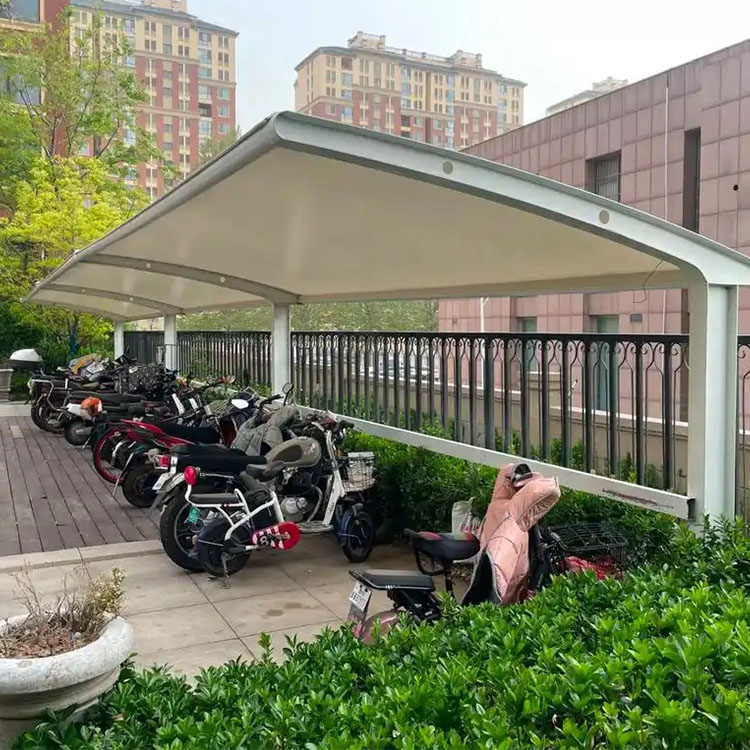 卢龙县膜结构电动车棚